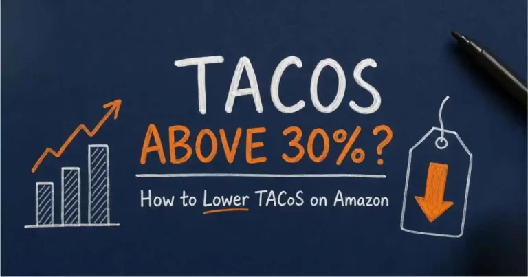 TACoS above 30% Amazon PPC advertising performance illustration