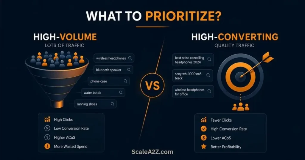 High-Volume vs High-Converting Keywords