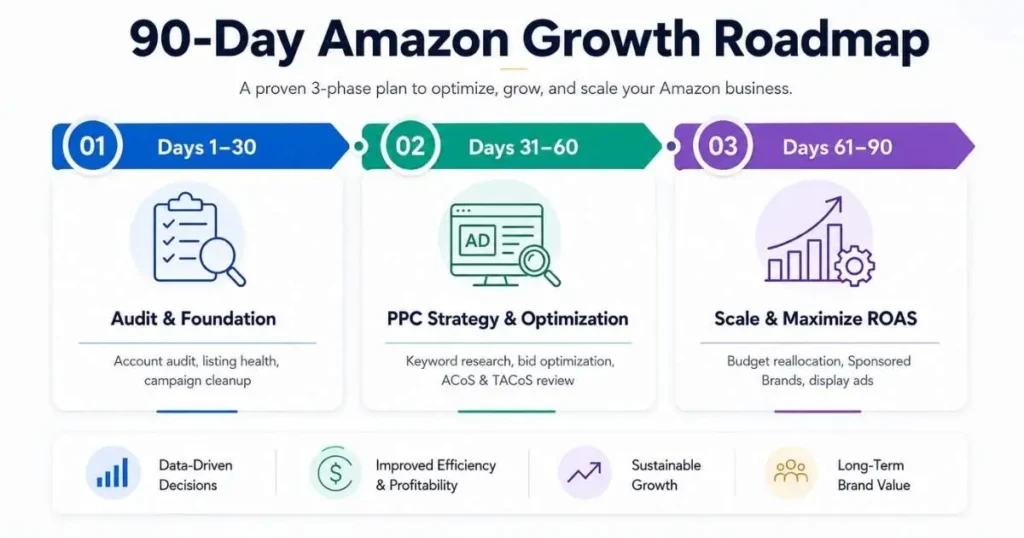 90-Day Amazon Advertising Roadmap Behind Our Growth Framework