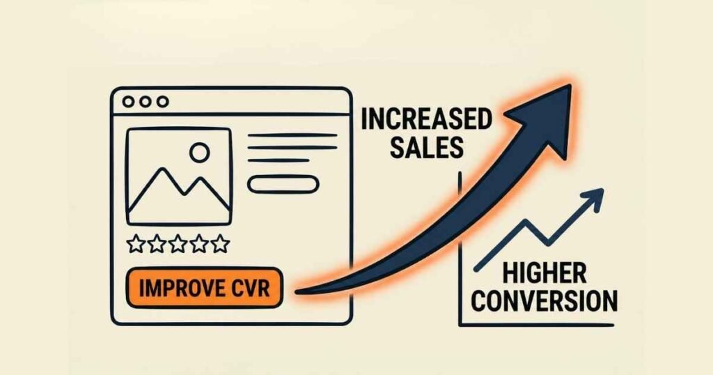 Improve Amazon listing CVR to lower ACoS without increasing spend