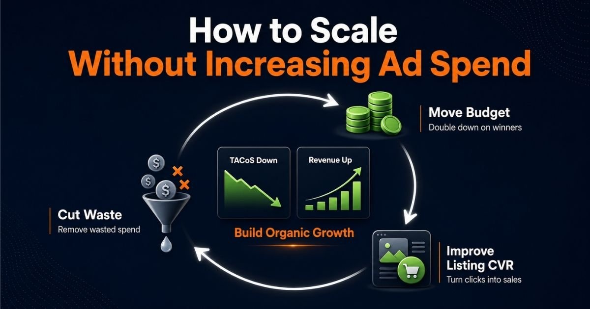 Amazon PPC scaling without increasing ad spend